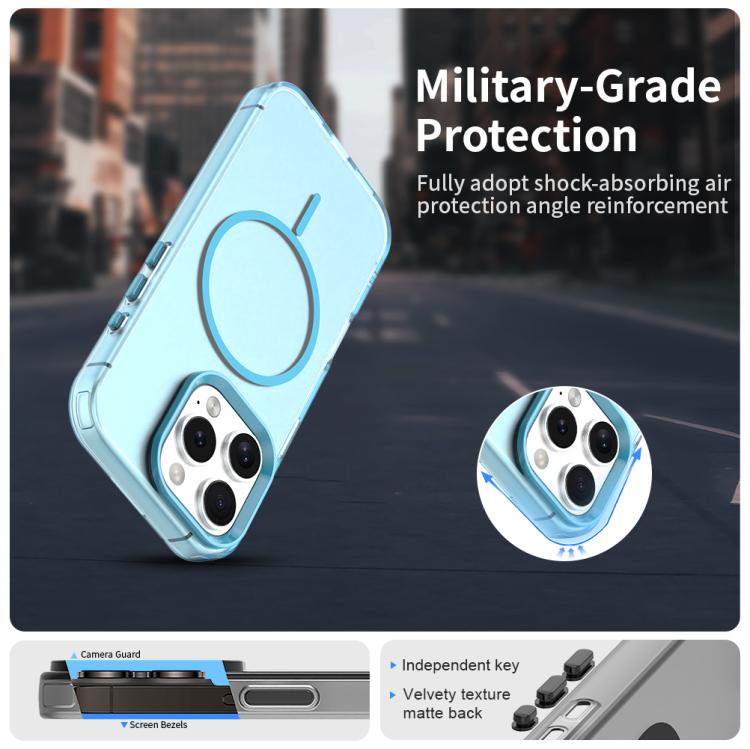 For iPhone 16 Pro Candy Fine Circle Magsafe PC Hybrid TPU Phone Case
