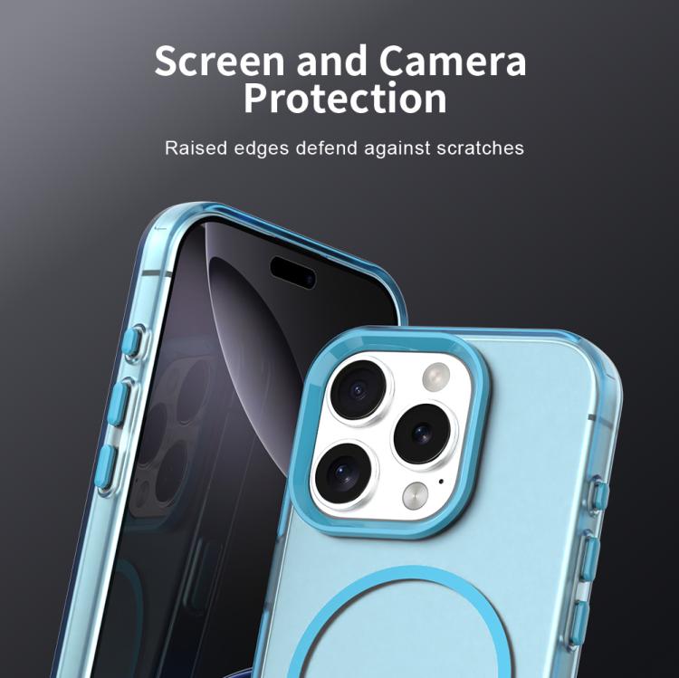 For iPhone 16 Pro Candy Fine Circle Magsafe PC Hybrid TPU Phone Case