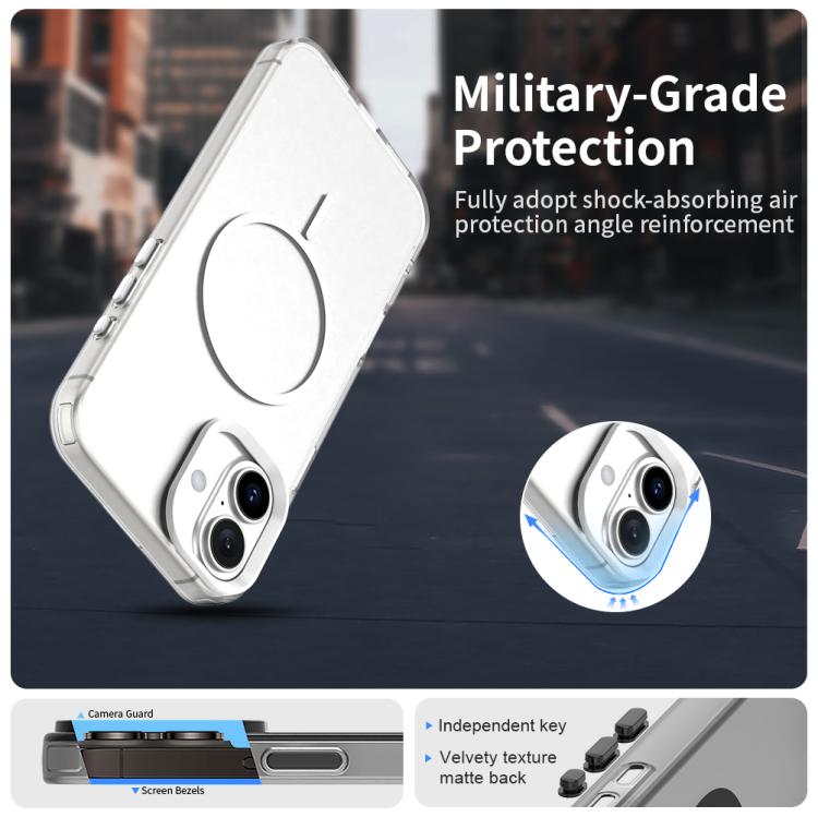 For iPhone 16 Plus Candy Fine Circle Magsafe PC Hybrid TPU Phone Case