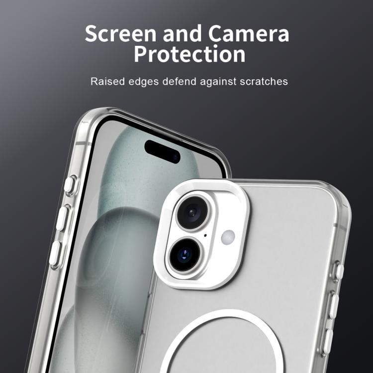For iPhone 16 Plus Candy Fine Circle Magsafe PC Hybrid TPU Phone Case