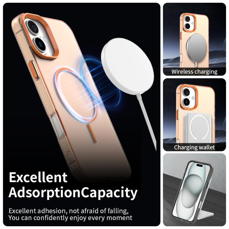 For iPhone 16 Plus Candy Fine Circle Magsafe PC Hybrid TPU Phone Case