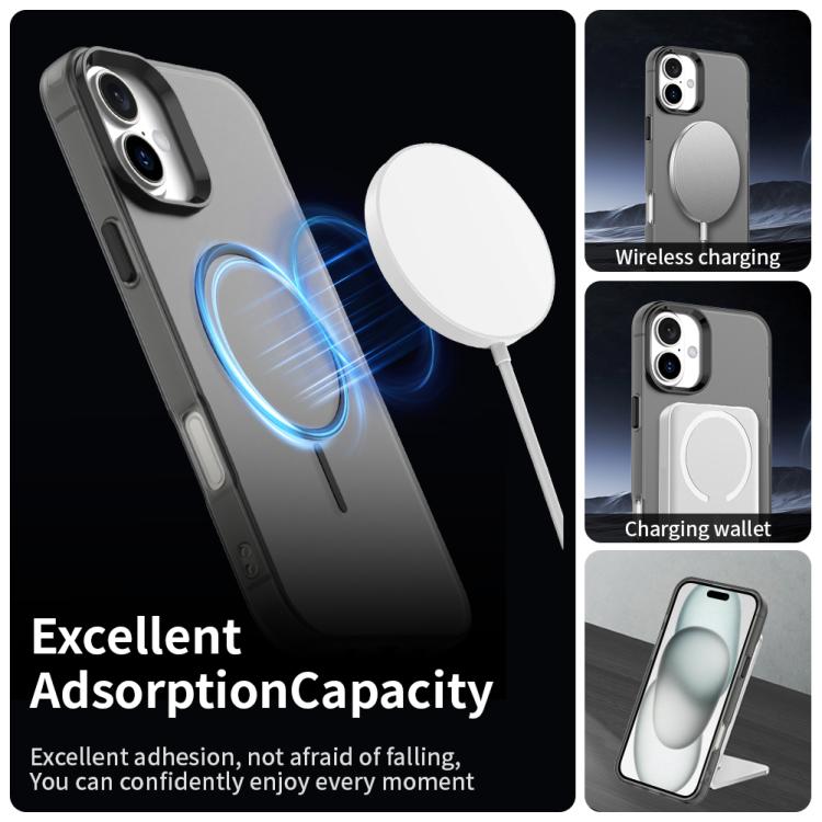 For iPhone 16 Plus Candy Fine Circle Magsafe PC Hybrid TPU Phone Case