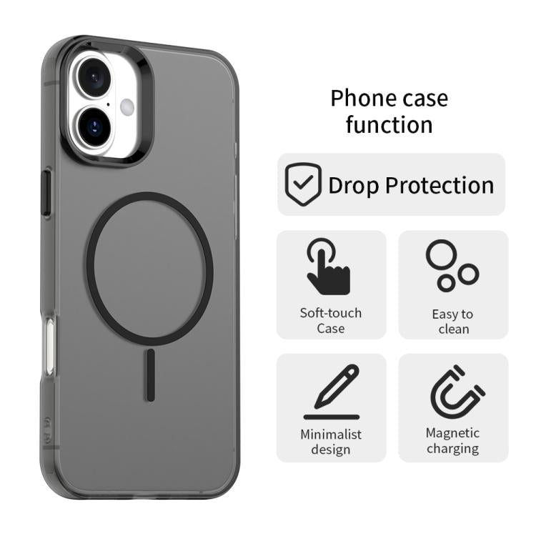 For iPhone 16 Plus Candy Fine Circle Magsafe PC Hybrid TPU Phone Case