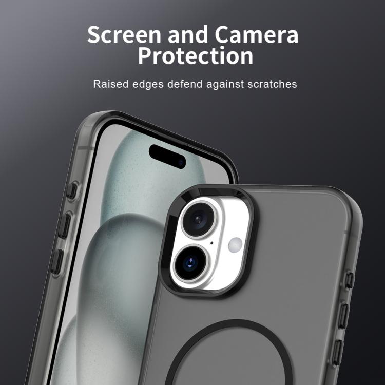 For iPhone 16 Plus Candy Fine Circle Magsafe PC Hybrid TPU Phone Case