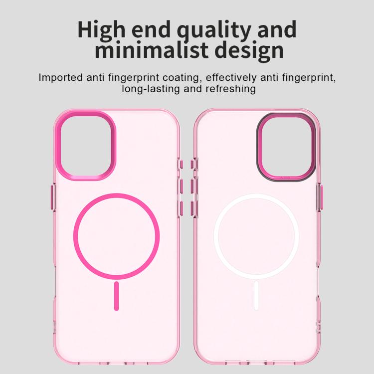 For iPhone 16 Plus Candy Fine Circle Magsafe PC Hybrid TPU Phone Case