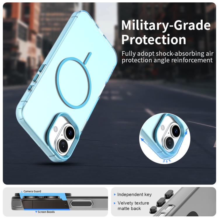 For iPhone 16 Plus Candy Fine Circle Magsafe PC Hybrid TPU Phone Case