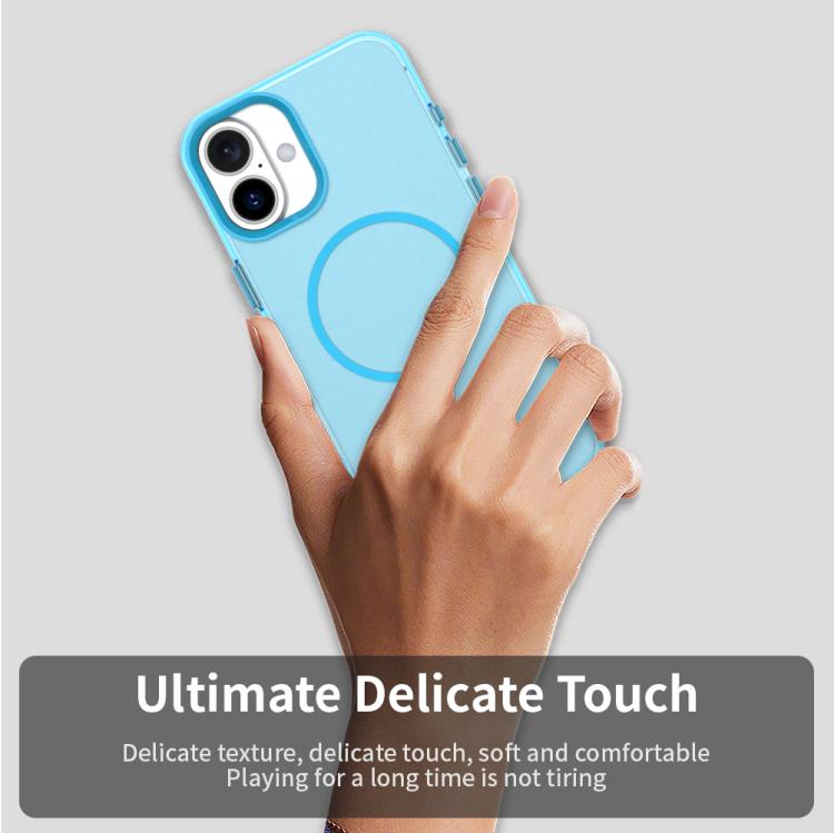 For iPhone 16 Plus Candy Fine Circle Magsafe PC Hybrid TPU Phone Case