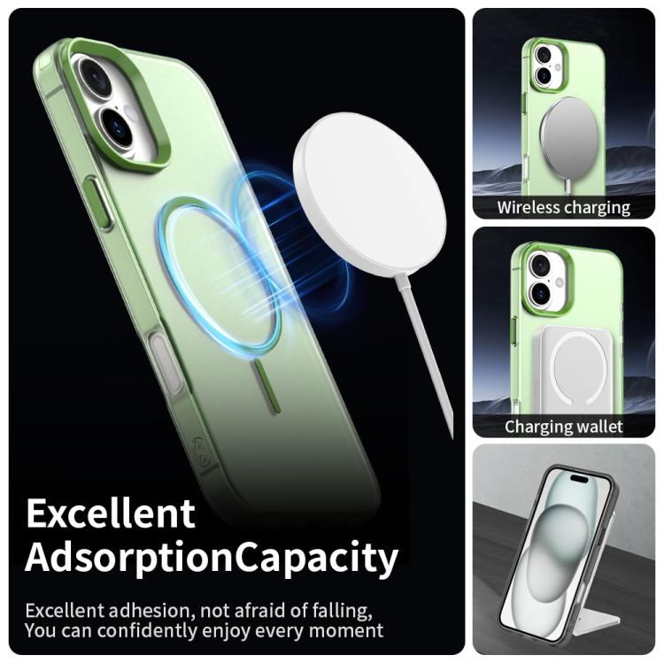 For iPhone 16 Plus Candy Fine Circle Magsafe PC Hybrid TPU Phone Case