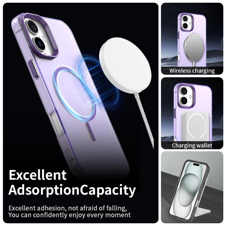For iPhone 16 Plus Candy Fine Circle Magsafe PC Hybrid TPU Phone Case