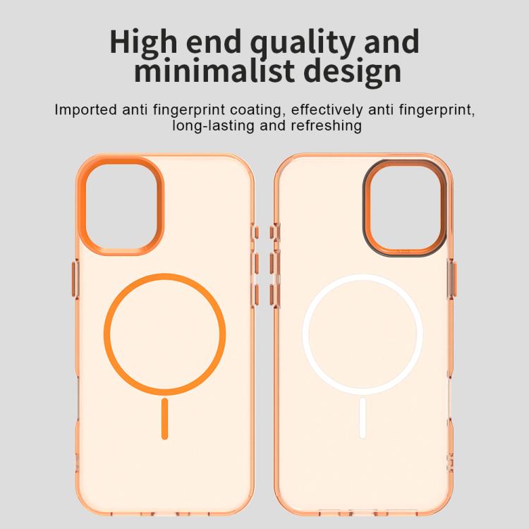 For iPhone 16 Candy Fine Circle Magsafe PC Hybrid TPU Phone Case