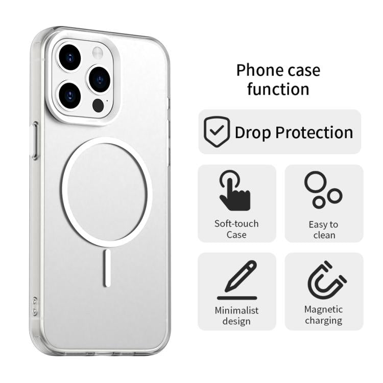 For iPhone 15 Pro Max Candy Fine Circle Magsafe PC Hybrid TPU Phone Case