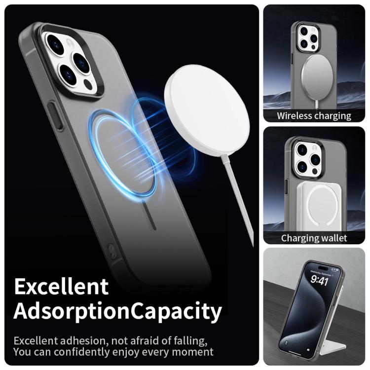 For iPhone 15 Pro Max Candy Fine Circle Magsafe PC Hybrid TPU Phone Case