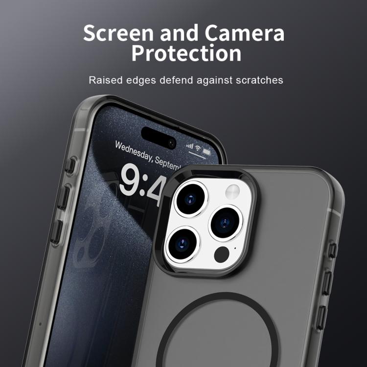 For iPhone 15 Pro Max Candy Fine Circle Magsafe PC Hybrid TPU Phone Case