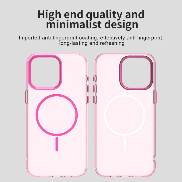For iPhone 15 Pro Max Candy Fine Circle Magsafe PC Hybrid TPU Phone Case