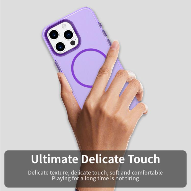 For iPhone 15 Pro Max Candy Fine Circle Magsafe PC Hybrid TPU Phone Case