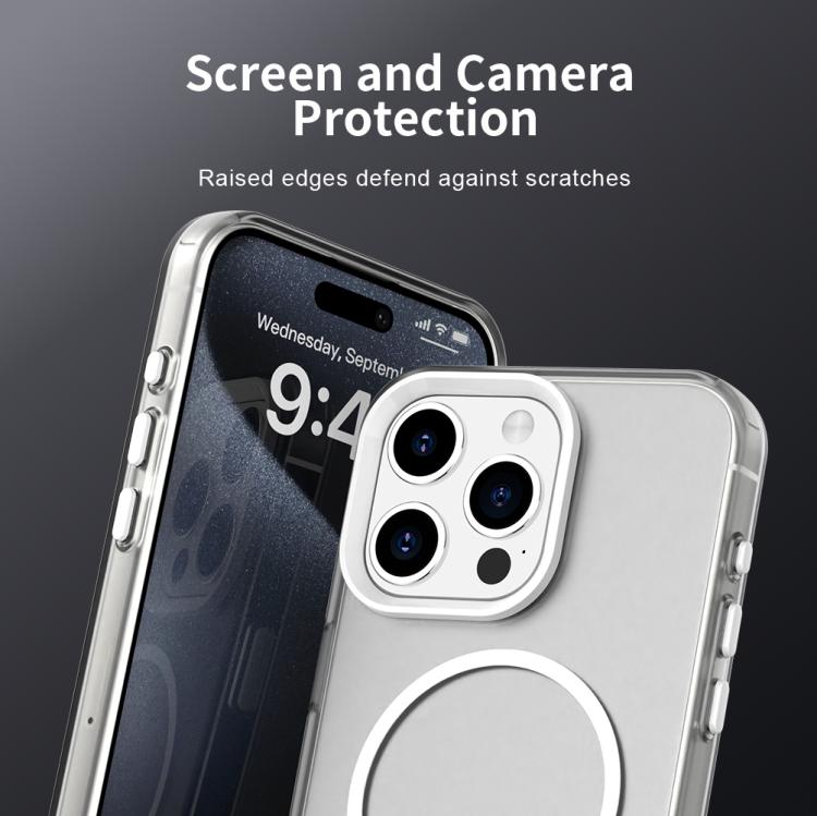 For iPhone 15 Pro Candy Fine Circle Magsafe PC Hybrid TPU Phone Case