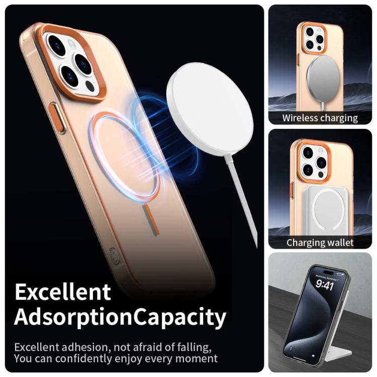 For iPhone 15 Pro Candy Fine Circle Magsafe PC Hybrid TPU Phone Case