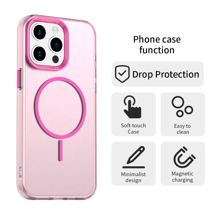 For iPhone 15 Pro Candy Fine Circle Magsafe PC Hybrid TPU Phone Case