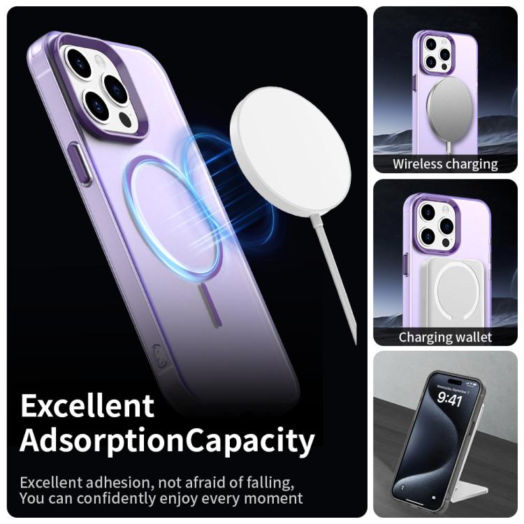 For iPhone 15 Pro Candy Fine Circle Magsafe PC Hybrid TPU Phone Case