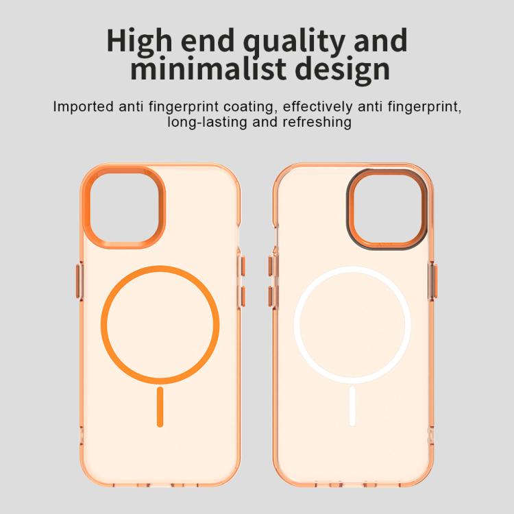 For iPhone 15 Plus Candy Fine Circle Magsafe PC Hybrid TPU Phone Case