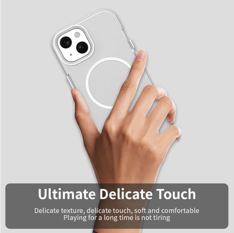 For iPhone 15 Candy Fine Circle Magsafe PC Hybrid TPU Phone Case