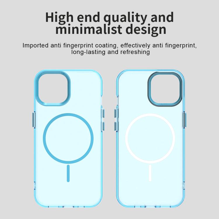 For iPhone 15 Candy Fine Circle Magsafe PC Hybrid TPU Phone Case