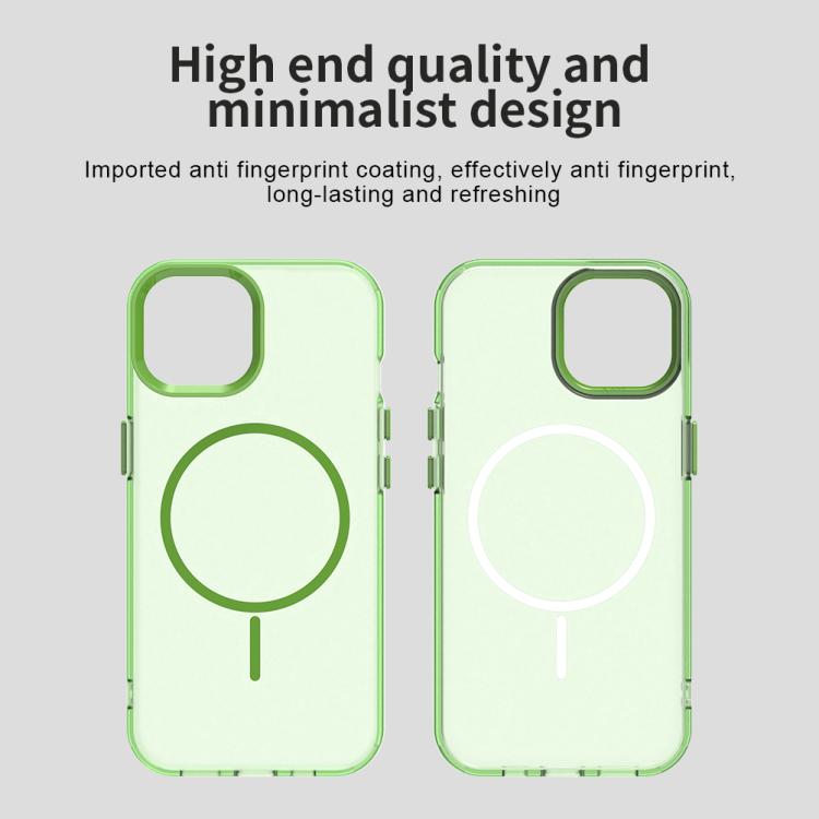 For iPhone 15 Candy Fine Circle Magsafe PC Hybrid TPU Phone Case