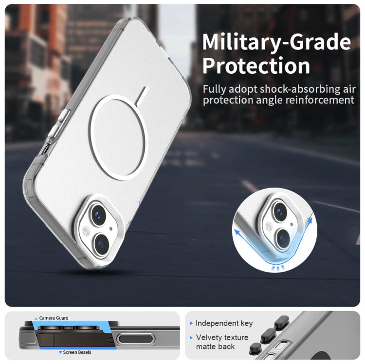 For iPhone 14 Plus Candy Fine Circle Magsafe PC Hybrid TPU Phone Case