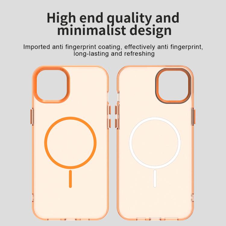 For iPhone 14 Plus Candy Fine Circle Magsafe PC Hybrid TPU Phone Case