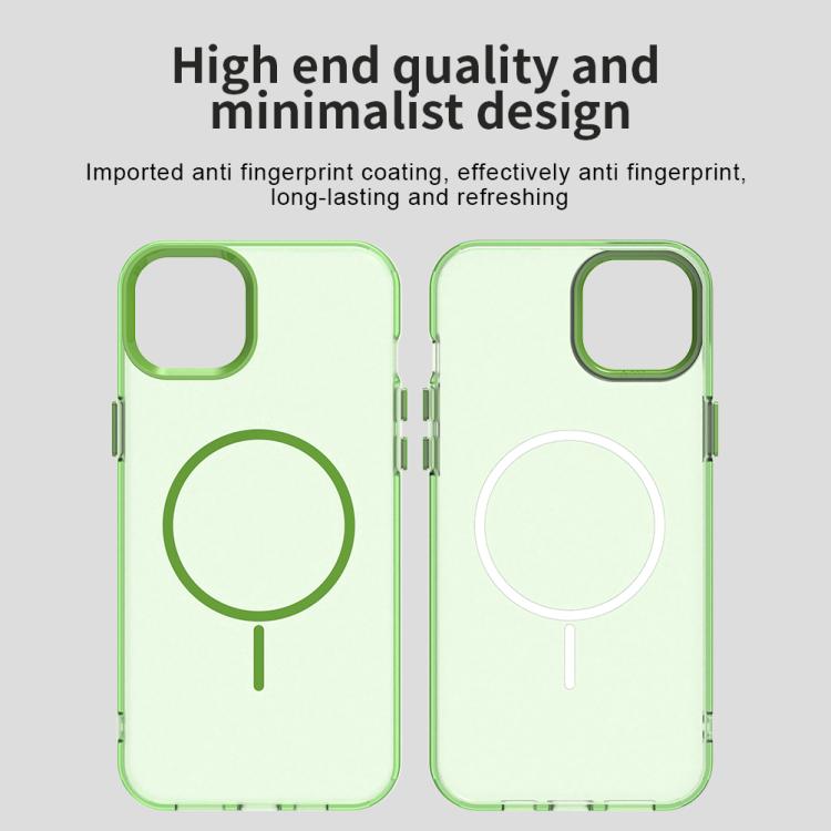 For iPhone 14 Plus Candy Fine Circle Magsafe PC Hybrid TPU Phone Case