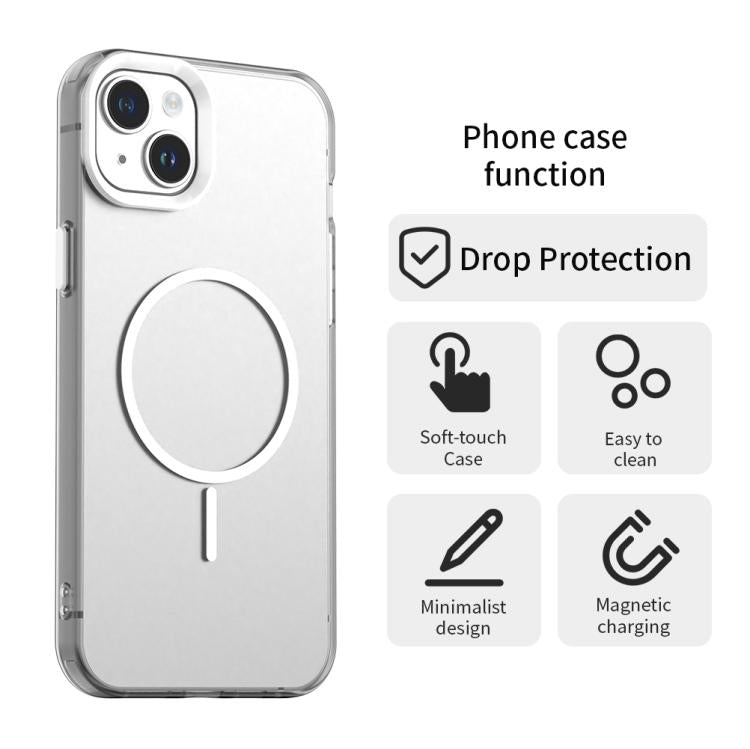 For iPhone 13 Candy Fine Circle Magsafe PC Hybrid TPU Phone Case