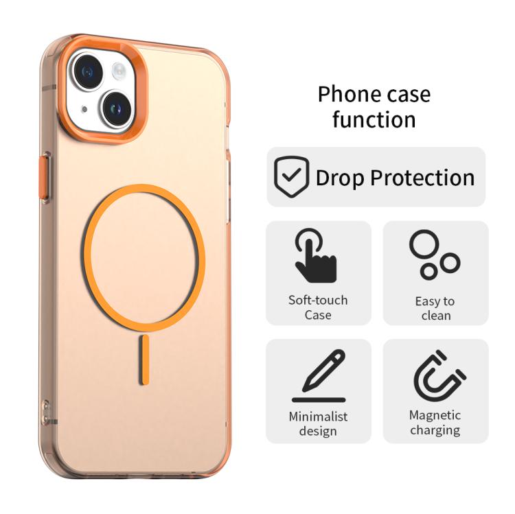 For iPhone 13 Candy Fine Circle Magsafe PC Hybrid TPU Phone Case