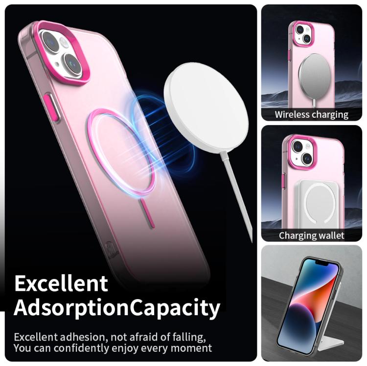 For iPhone 13 Candy Fine Circle Magsafe PC Hybrid TPU Phone Case