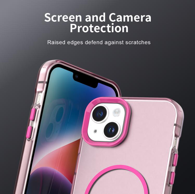 For iPhone 13 Candy Fine Circle Magsafe PC Hybrid TPU Phone Case
