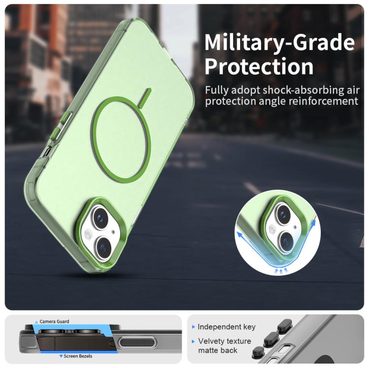 For iPhone 13 Candy Fine Circle Magsafe PC Hybrid TPU Phone Case