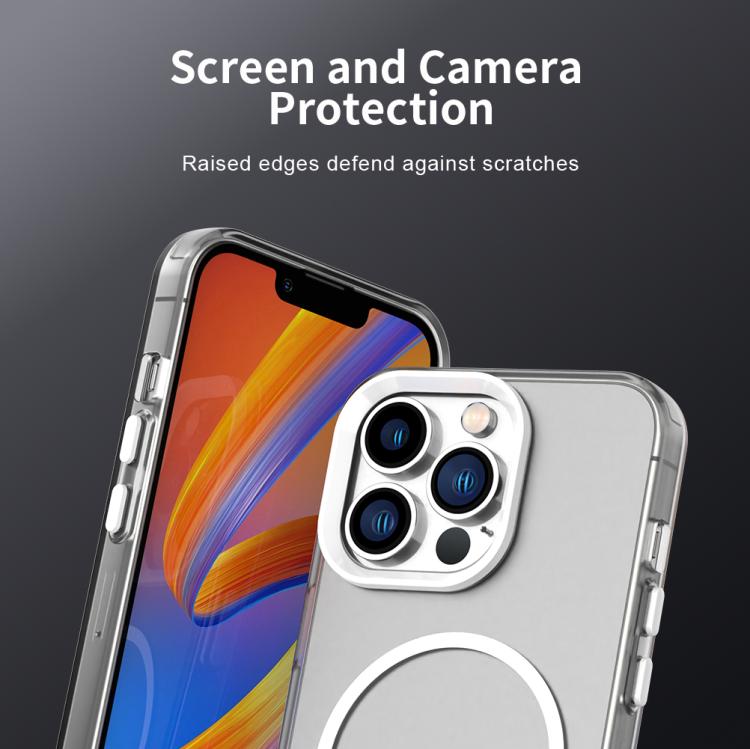 For iPhone 12 Pro Max Candy Fine Circle Magsafe PC Hybrid TPU Phone Case