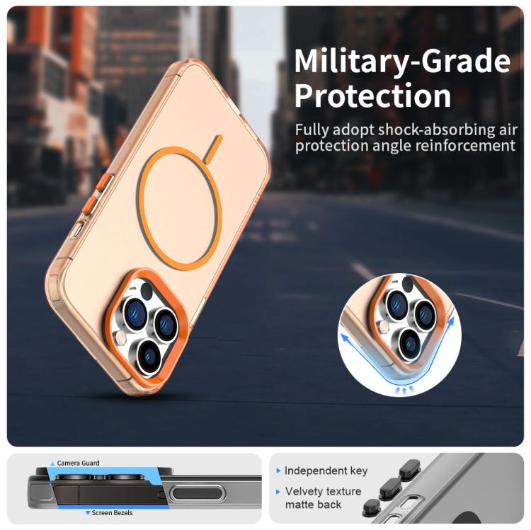For iPhone 12 Pro Max Candy Fine Circle Magsafe PC Hybrid TPU Phone Case