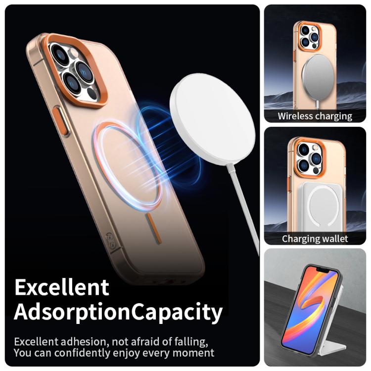 For iPhone 12 Pro Max Candy Fine Circle Magsafe PC Hybrid TPU Phone Case