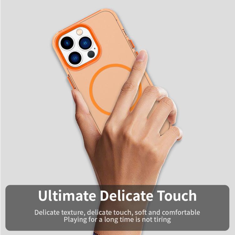 For iPhone 12 Pro Max Candy Fine Circle Magsafe PC Hybrid TPU Phone Case