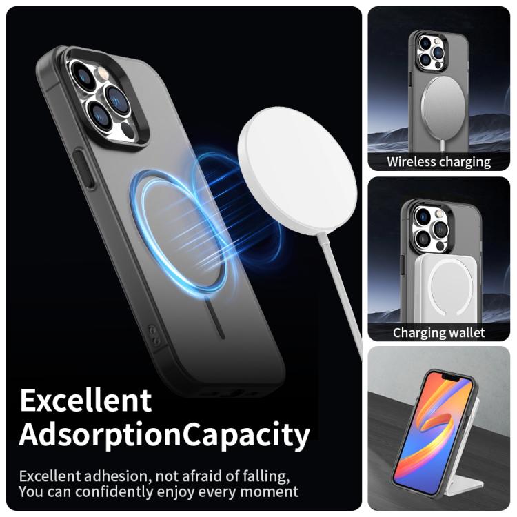 For iPhone 12 Pro Max Candy Fine Circle Magsafe PC Hybrid TPU Phone Case