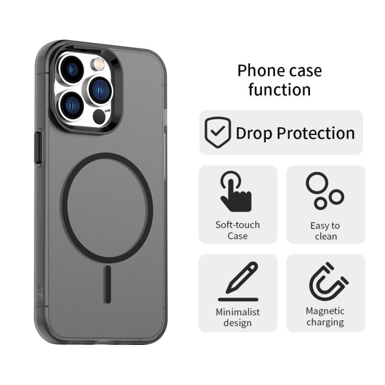 For iPhone 12 Pro Max Candy Fine Circle Magsafe PC Hybrid TPU Phone Case