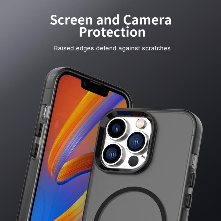 For iPhone 12 Pro Max Candy Fine Circle Magsafe PC Hybrid TPU Phone Case