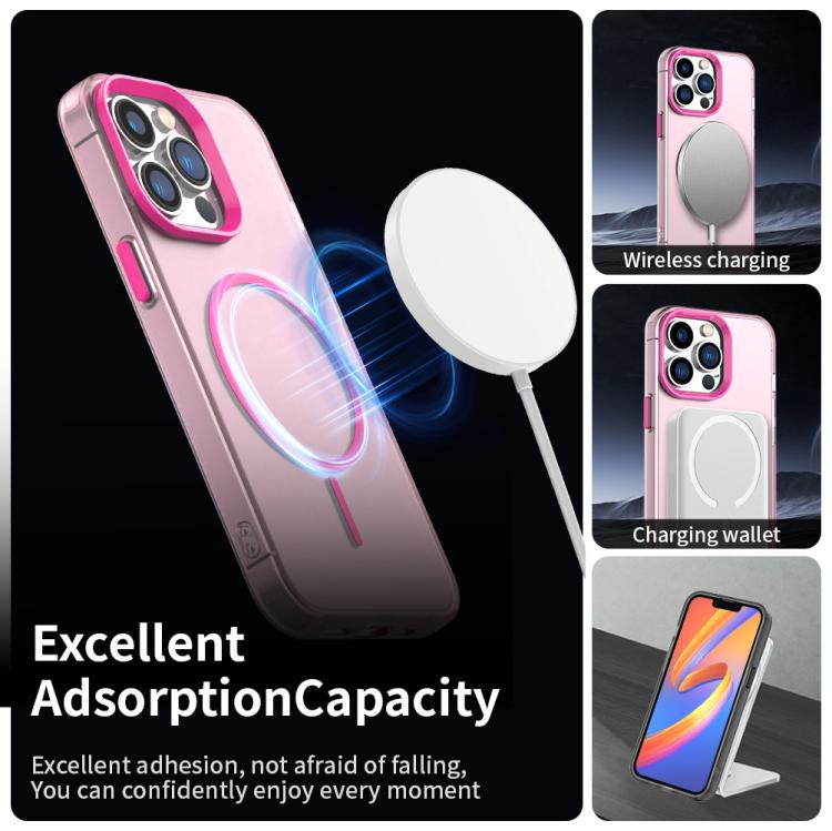 For iPhone 12 Pro Max Candy Fine Circle Magsafe PC Hybrid TPU Phone Case