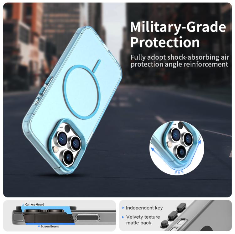For iPhone 12 Pro Max Candy Fine Circle Magsafe PC Hybrid TPU Phone Case