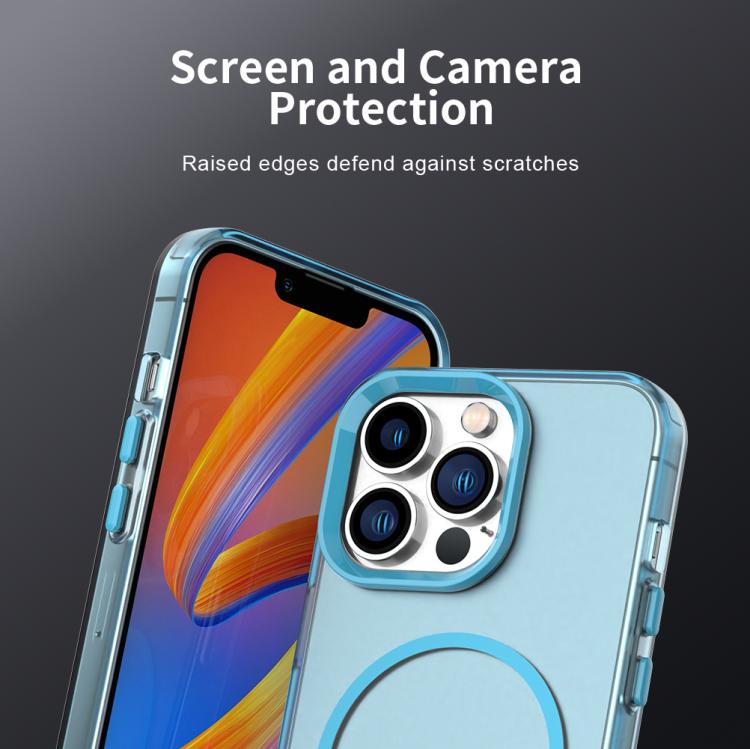 For iPhone 12 Pro Max Candy Fine Circle Magsafe PC Hybrid TPU Phone Case