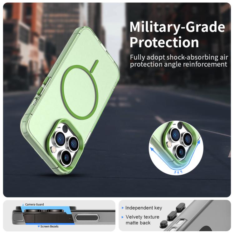 For iPhone 12 Pro Max Candy Fine Circle Magsafe PC Hybrid TPU Phone Case