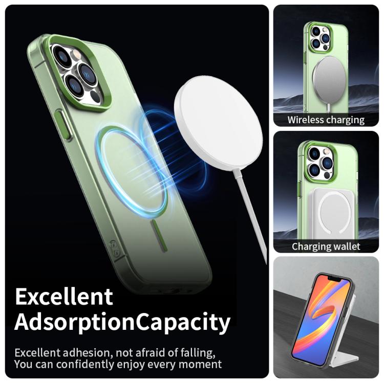 For iPhone 12 Pro Max Candy Fine Circle Magsafe PC Hybrid TPU Phone Case