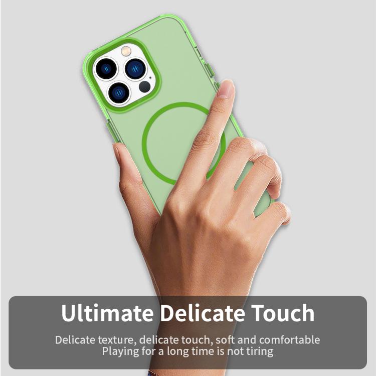 For iPhone 12 Pro Max Candy Fine Circle Magsafe PC Hybrid TPU Phone Case