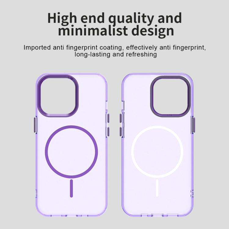For iPhone 12 Pro Max Candy Fine Circle Magsafe PC Hybrid TPU Phone Case