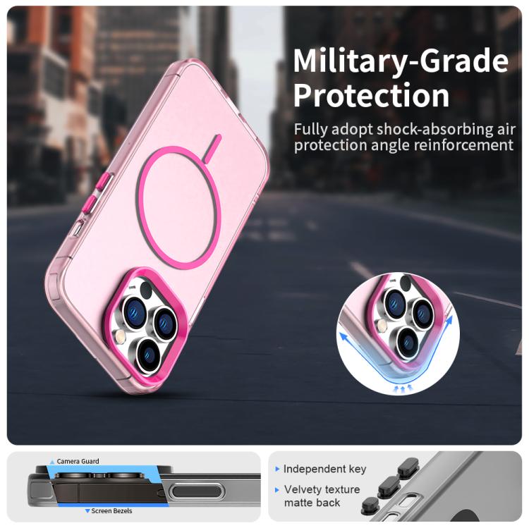 For iPhone 12 Pro Candy Fine Circle Magsafe PC Hybrid TPU Phone Case
